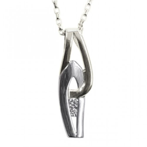 pendentif en argent 925, zircon, SI0407P